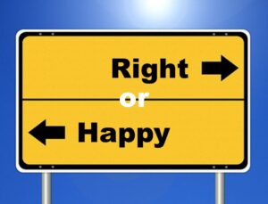 Right or happy min